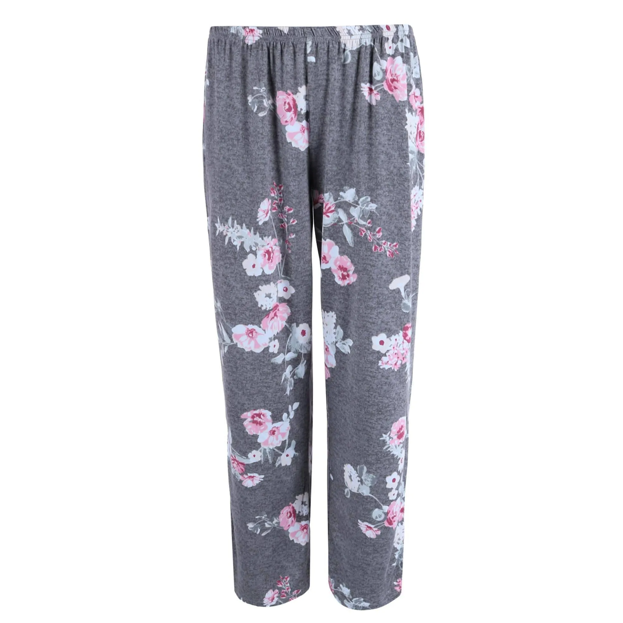 PJ Couture Women's Plus Size Floral Print Notch Pajama Set sold by Belt Outlet product image thumbnail 5
