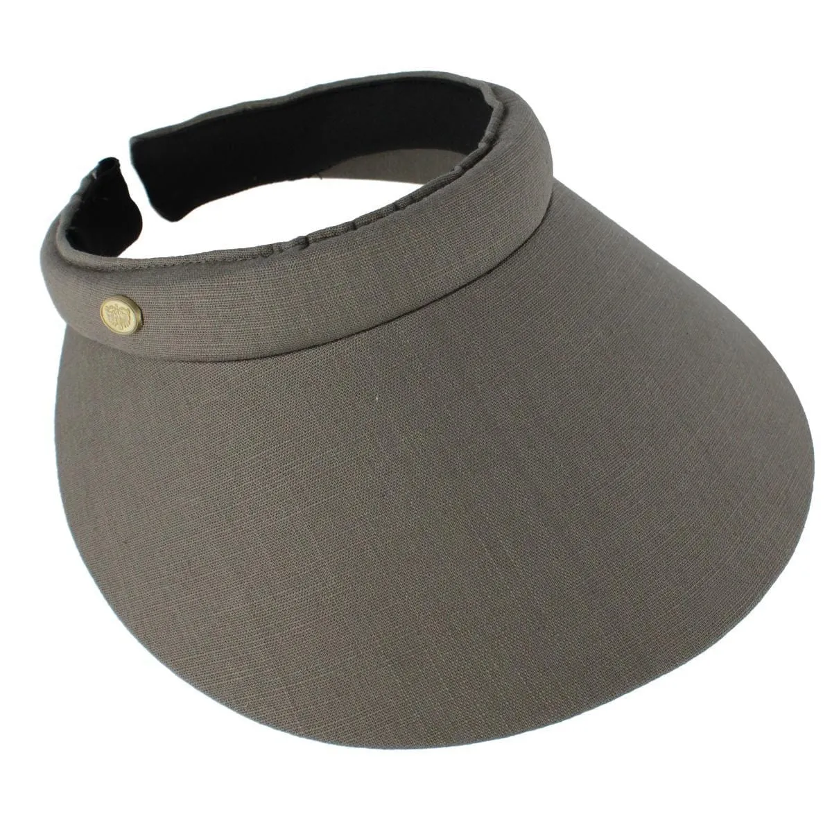 Angela & William Women's Solid Cotton Clip Visor sold by Belt Outlet product image thumbnail 3