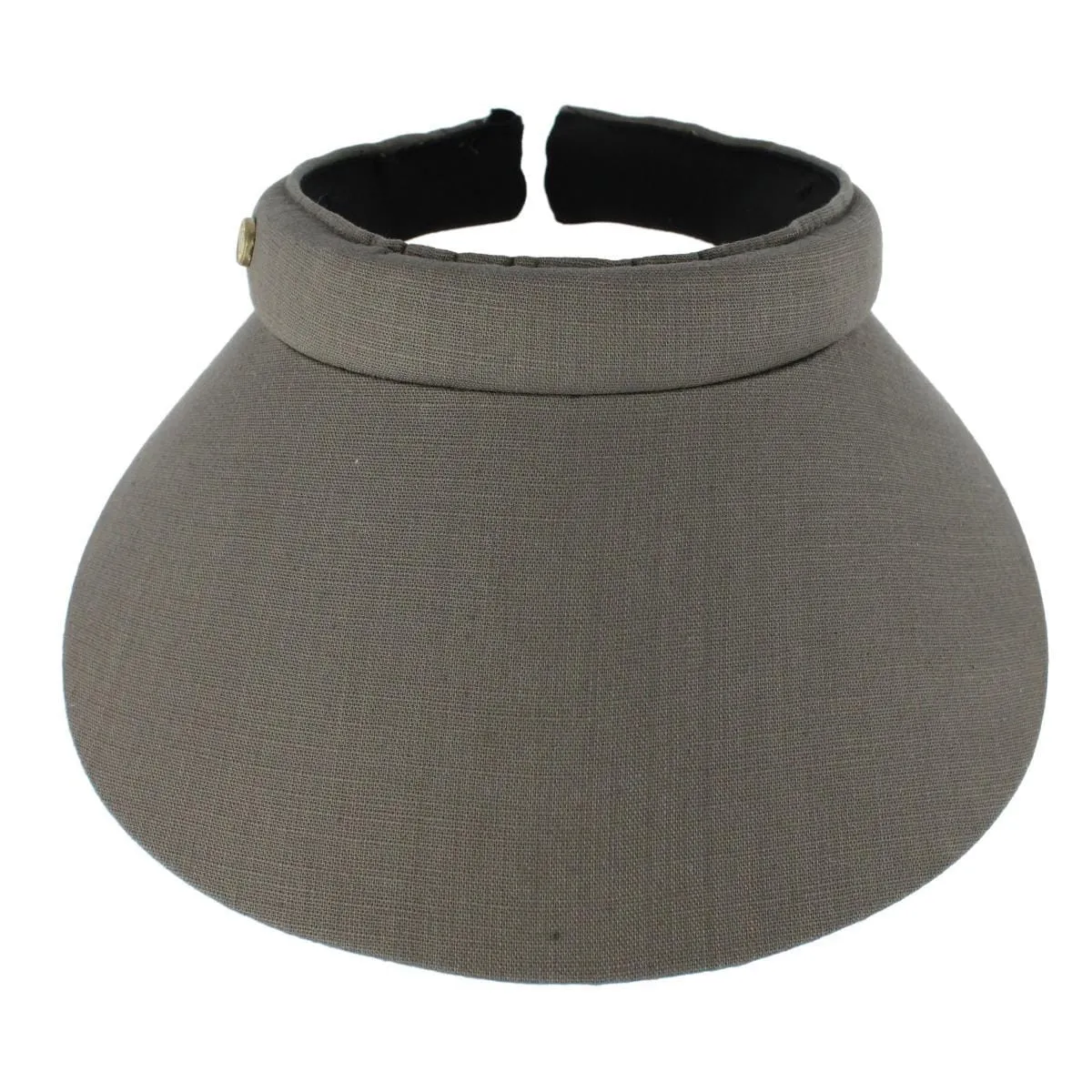 Angela & William Women's Solid Cotton Clip Visor sold by Belt Outlet product image thumbnail 4