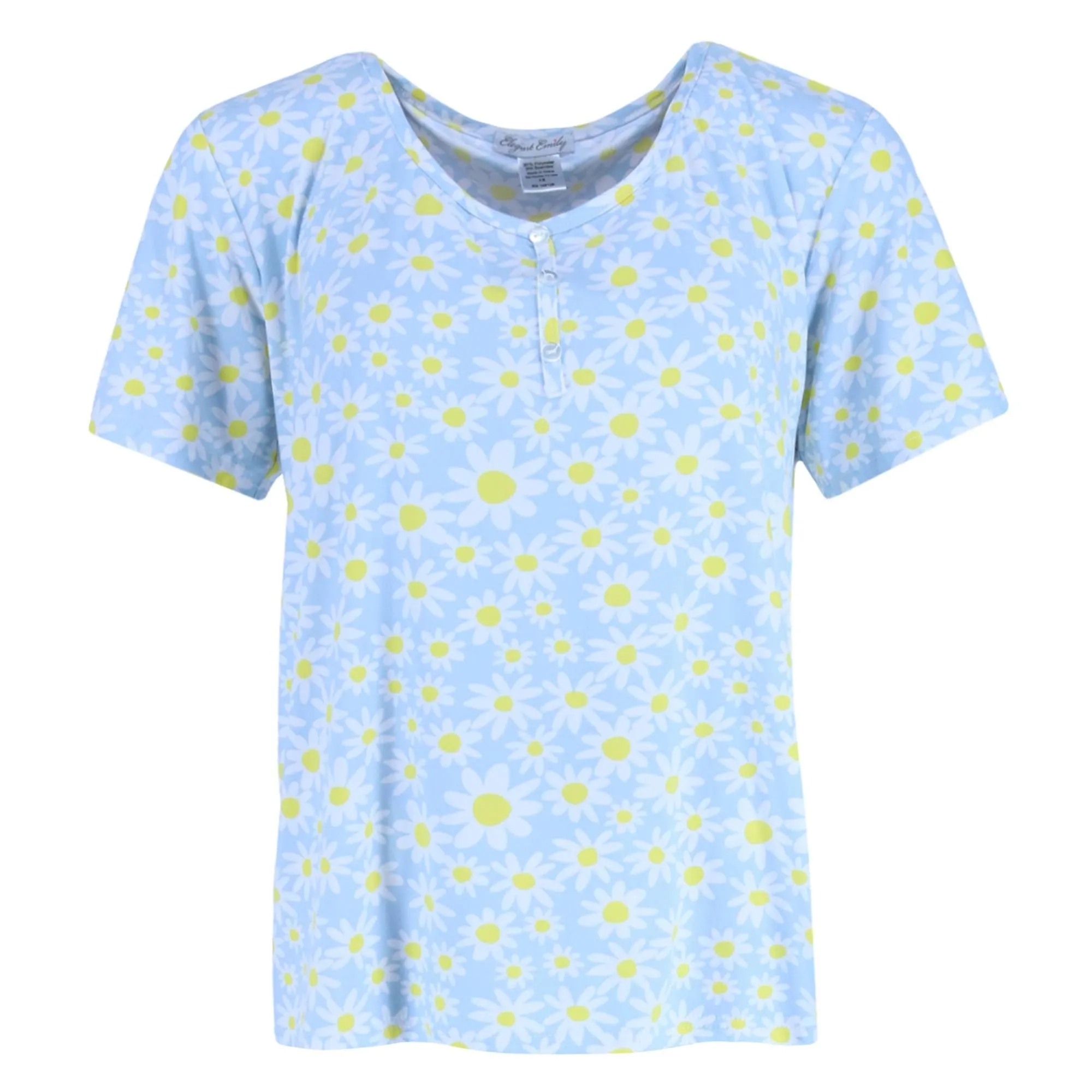 Elegant Emily Women's Plus Size Tiny Daisy Capri Pajama Set sold by Belt Outlet product image thumbnail 4