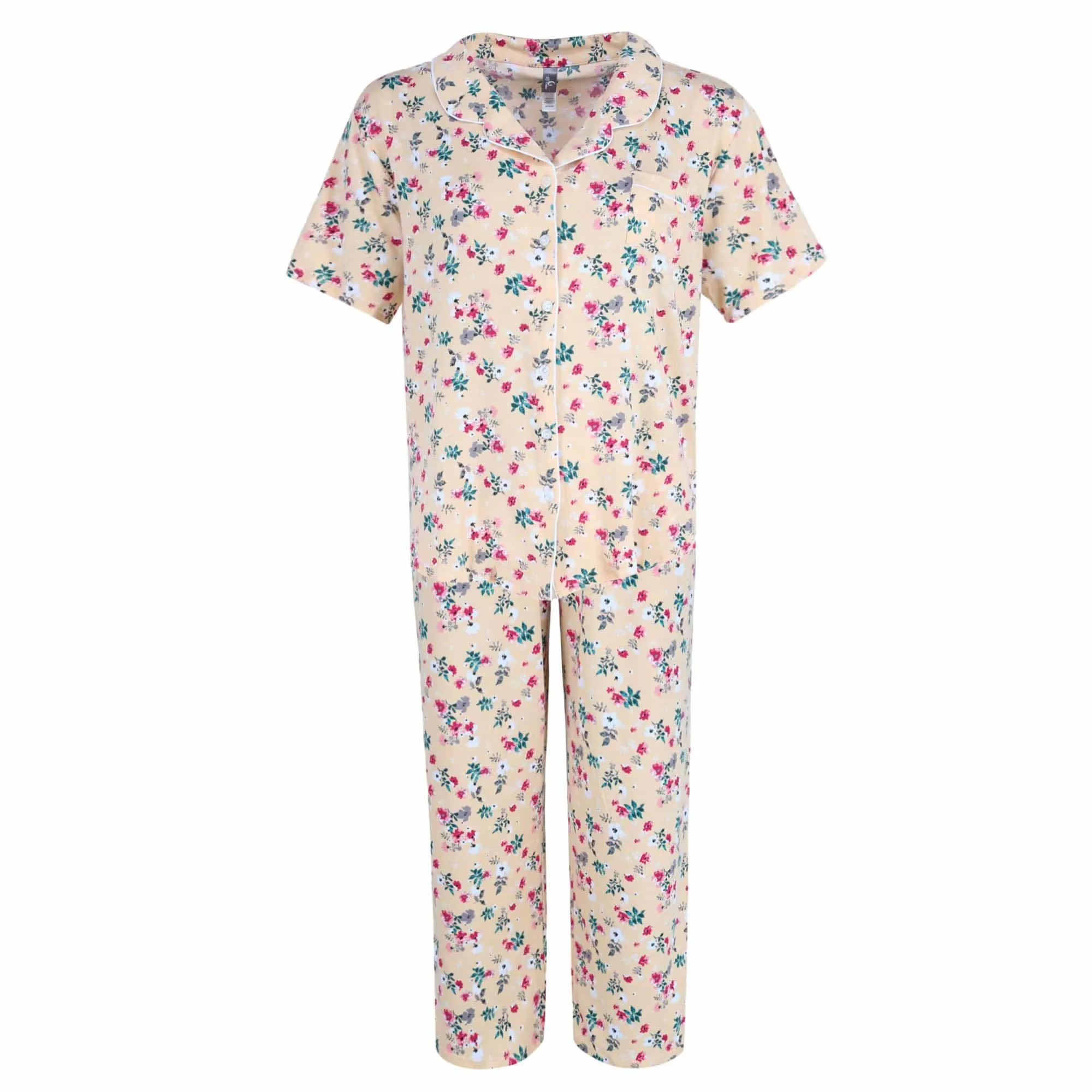 PJ Couture Women's Plus Size Floral Capri PJ Set sold by Belt Outlet product image thumbnail 4