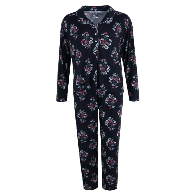 PJ Couture Women's Floral Notch PJ Pant Set sold by Belt Outlet