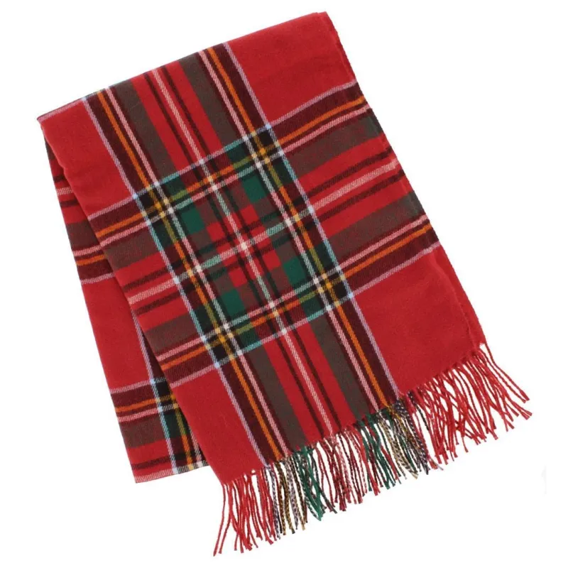 CTM® Adult Classic Plaid Soft Winter Scarf with Fringe sold by Belt Outlet