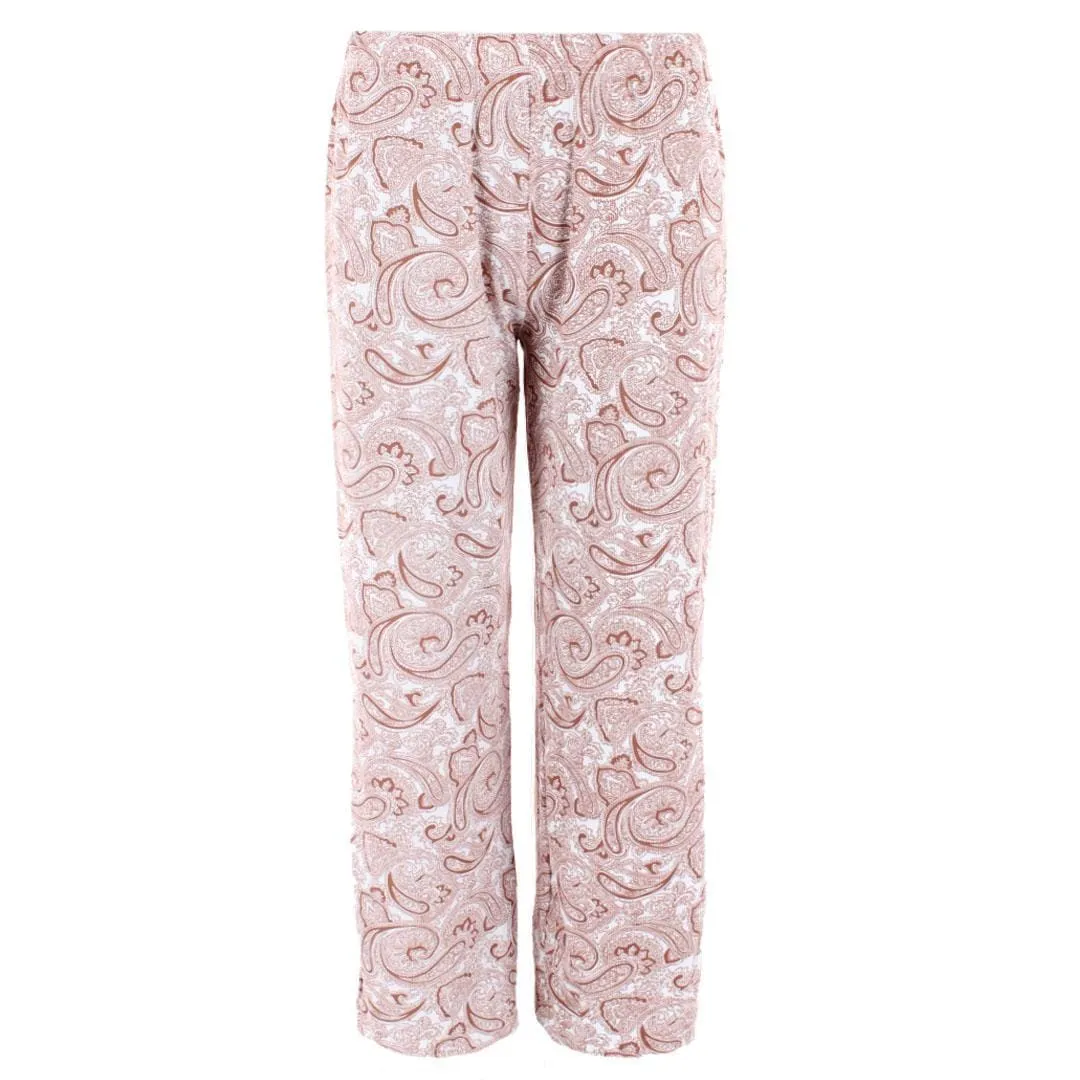 CTM® Women's Patterned Button Down Short Sleeve Pajama Set sold by Belt Outlet product image thumbnail 5