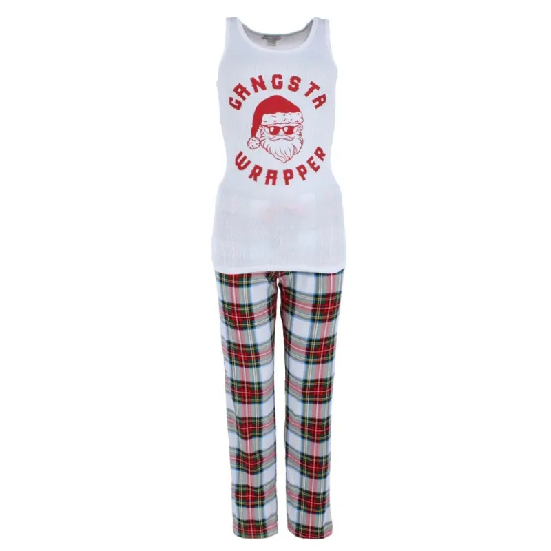 em & alfie Women's Gangsta Wrapper Christmas Pajama Set sold by Belt Outlet