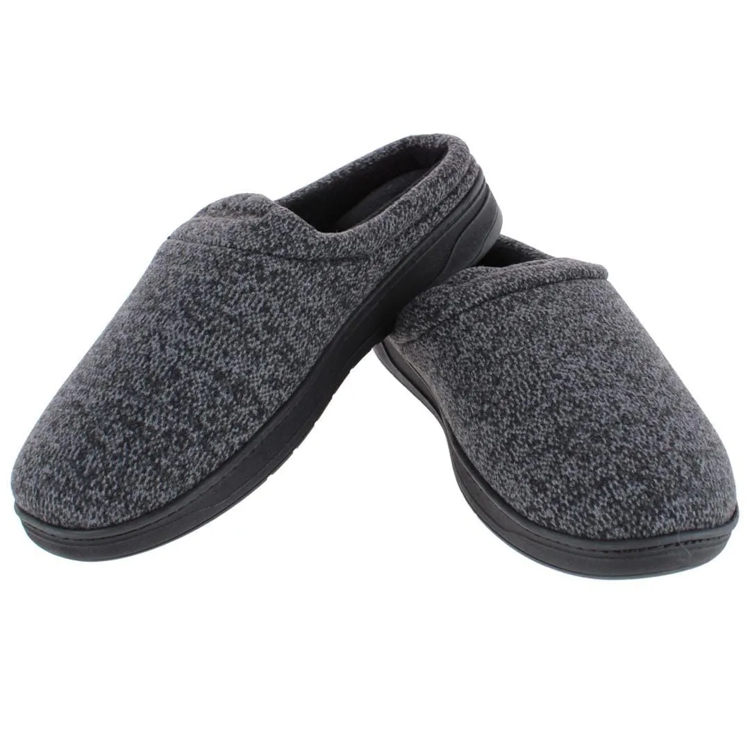 Isotoner Men's Heathered Knit Brady Hoodback Slipper sold by Belt Outlet
