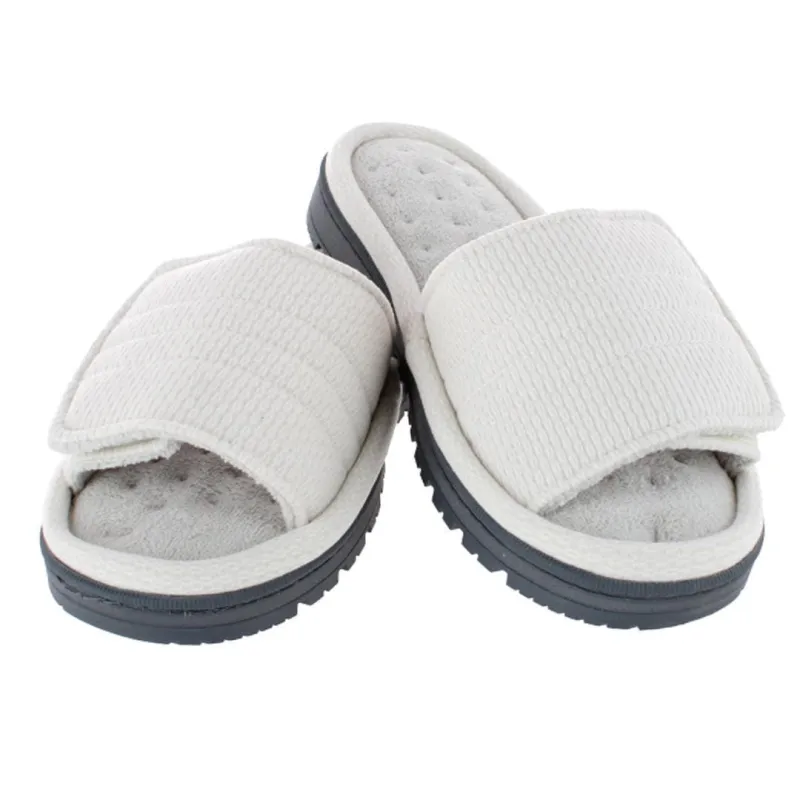 Isotoner Women's Active Recycled Adjustable Slide Slippers made by isotoner