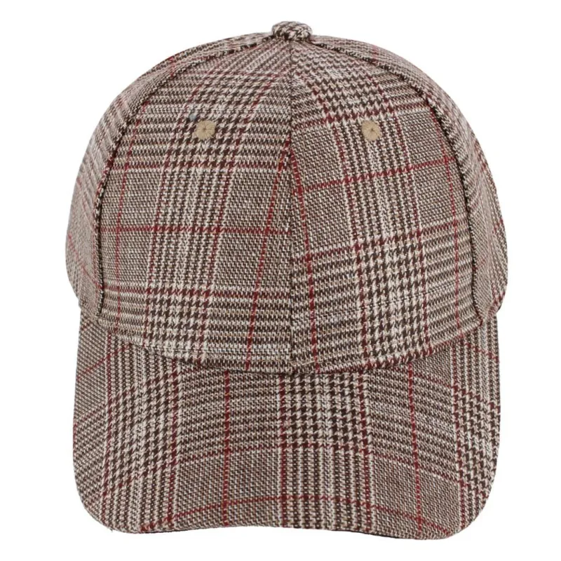 CTM® Women's Plaid Trucker Hat sold by Belt Outlet