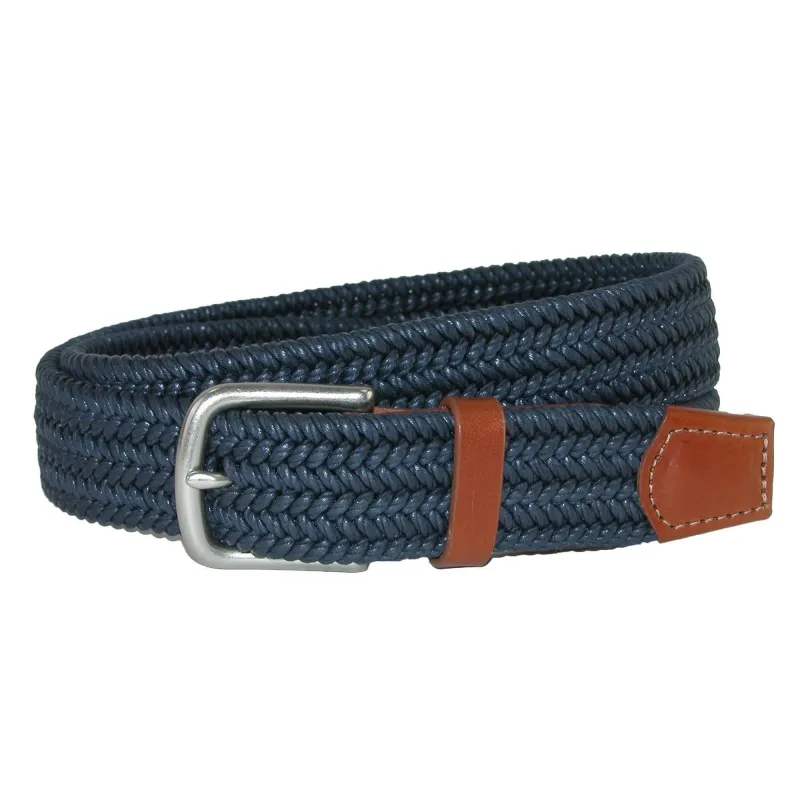CrookhornDavis Men's Boca Braided Waxed Cotton Stretch Belt sold by Belt Outlet