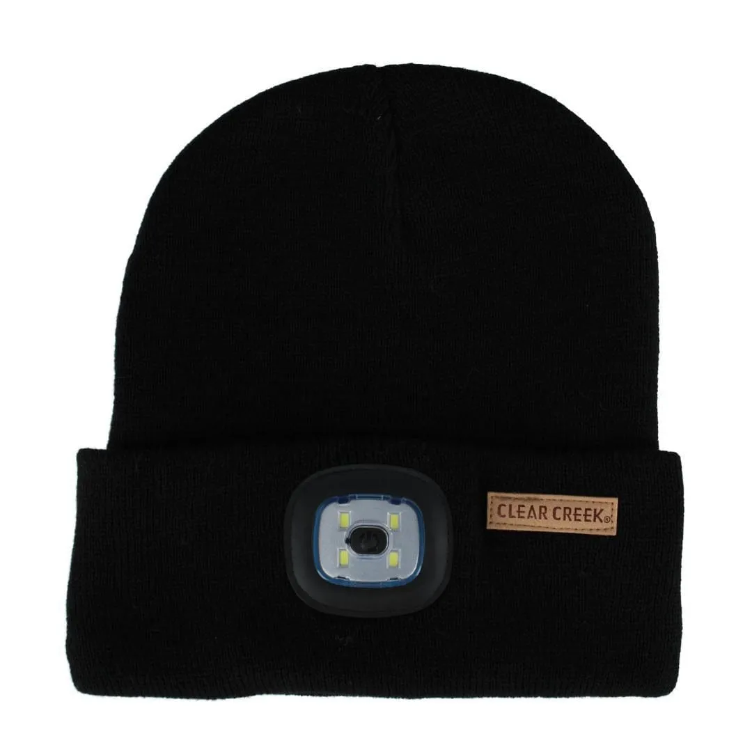 Clear Creek Men's LED Light Solid Color Winter Beanie Hat sold by Belt Outlet product image thumbnail 5