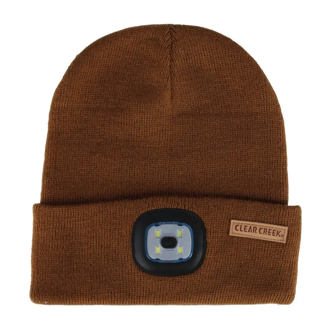 Clear Creek Men's LED Light Solid Color Winter Beanie Hat sold by Belt Outlet product image thumbnail 3