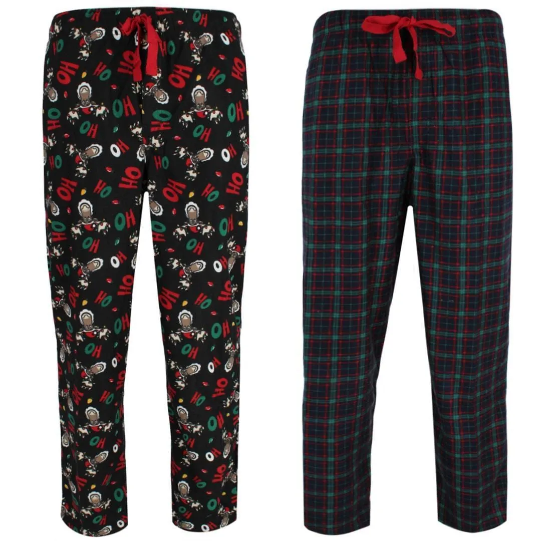 Fruit of the Loom Men's Big & Tall Holiday Fleece Pajama Pant (Pack of 2) sold by Belt Outlet product image thumbnail 3
