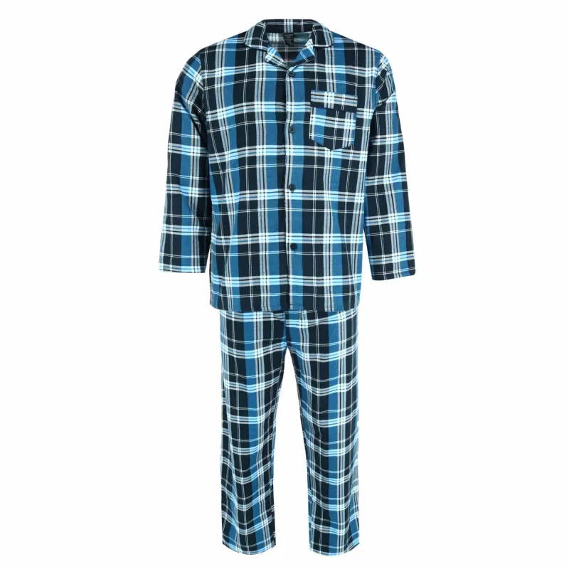 Wanted Men's 100% Cotton Flannel Long Pajama Set made by Wanted