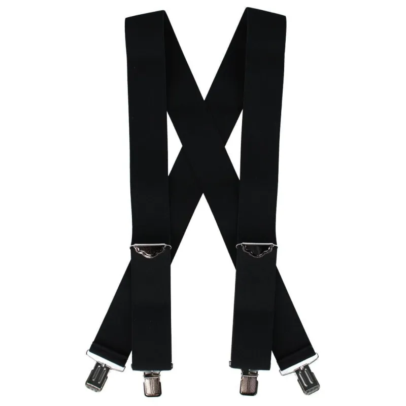 Welch Men's 2 Inch Wide X-Back Casual Clip-End Suspender made by Belt Outlet