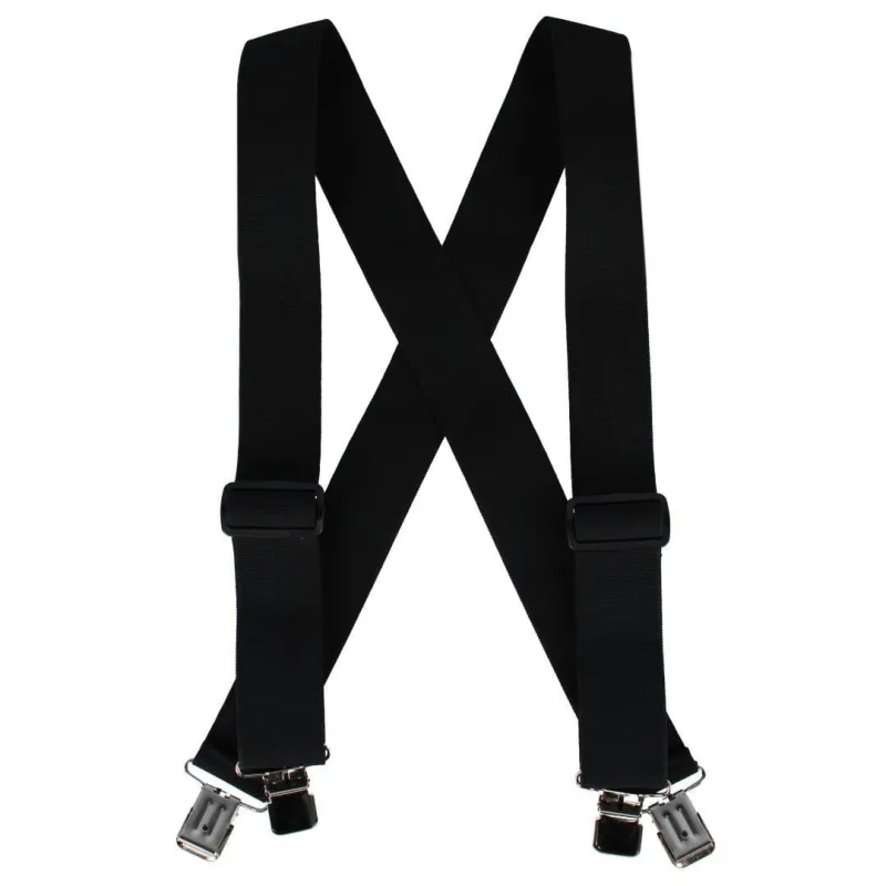 Welch Men's 2 Inch Super Tuff Stuff X-Back Clip On Work Suspender made by Belt Outlet