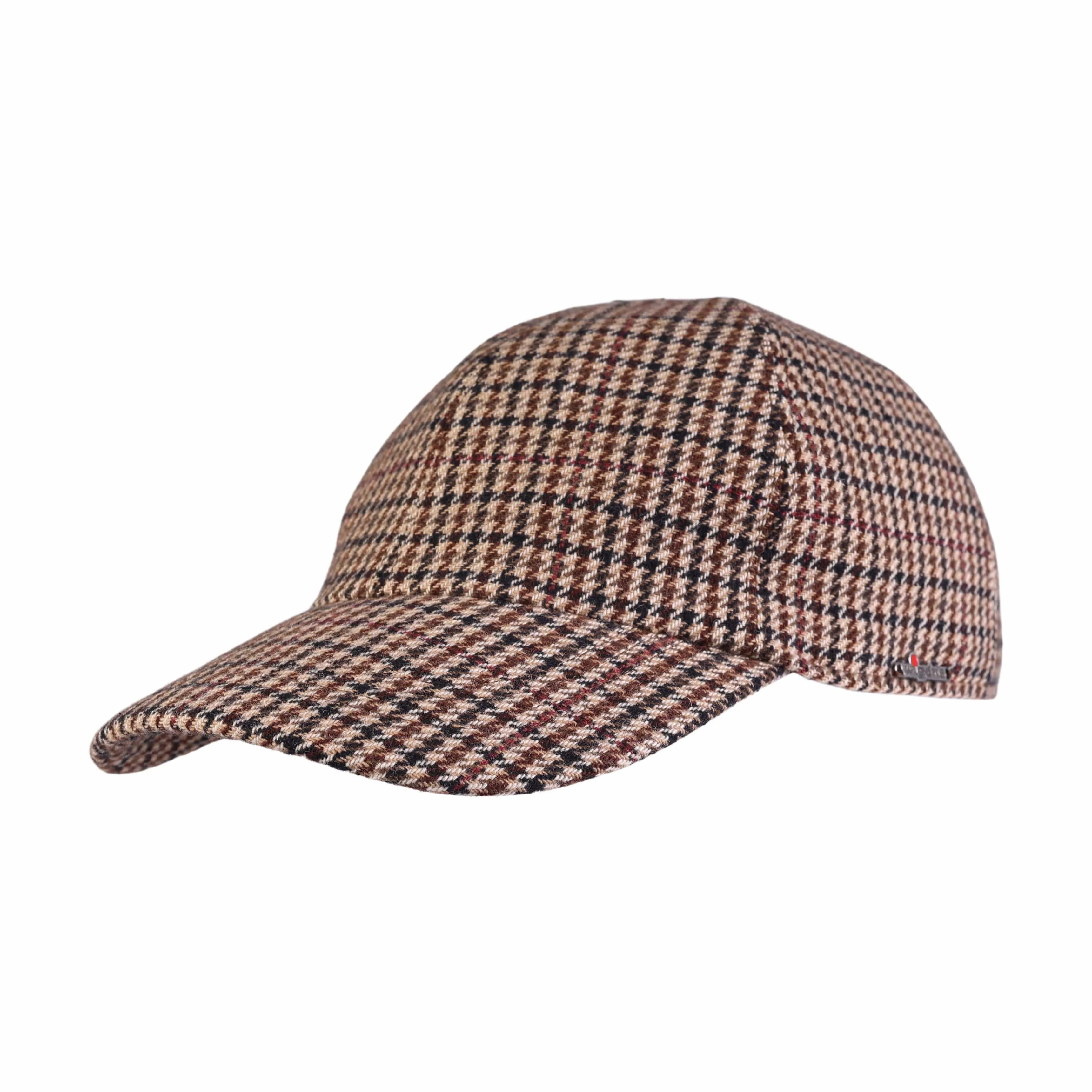 Wigens Men's Cashmere Houndstooth Baseball Cap sold by Belt Outlet product image thumbnail 2