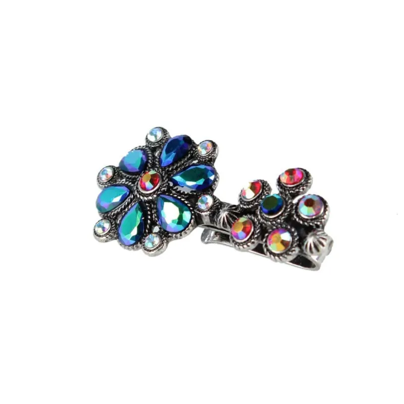 CTM® Women's Western Stone Embellished Hat Clip made by Belt Outlet