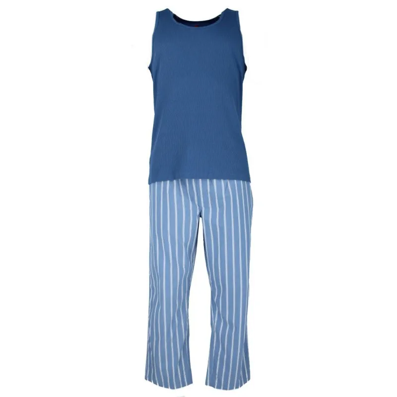 Hanes Men's Tank Top and Woven Pajama Pant Set sold by Belt Outlet