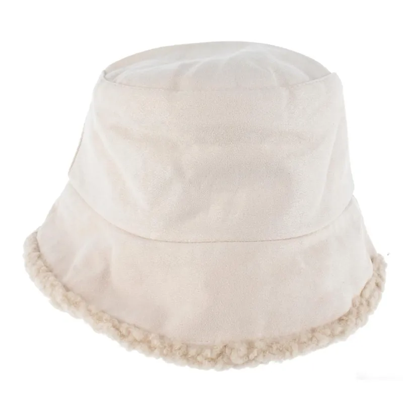 CTM® Women's Sherpa Reversible Bucket Hat sold by Belt Outlet