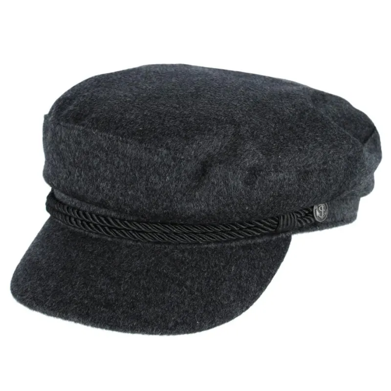 CTM® Women's Wool Blend Fisherman Cap made by Belt Outlet