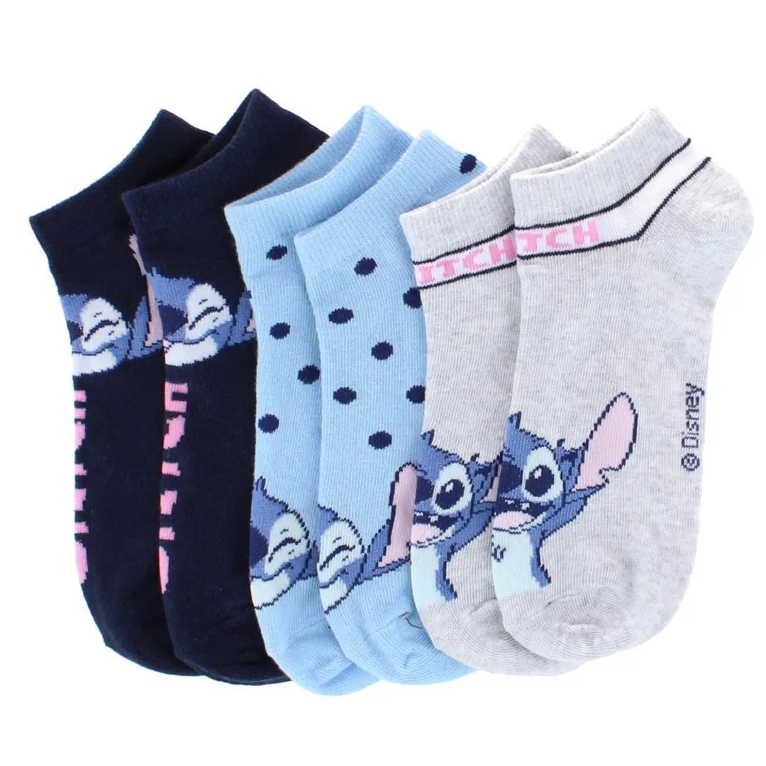 Textiel Trade Women's Disney Lilo & Stitch Sneaker Socks (3 Pair) sold by Belt Outlet product image thumbnail 3