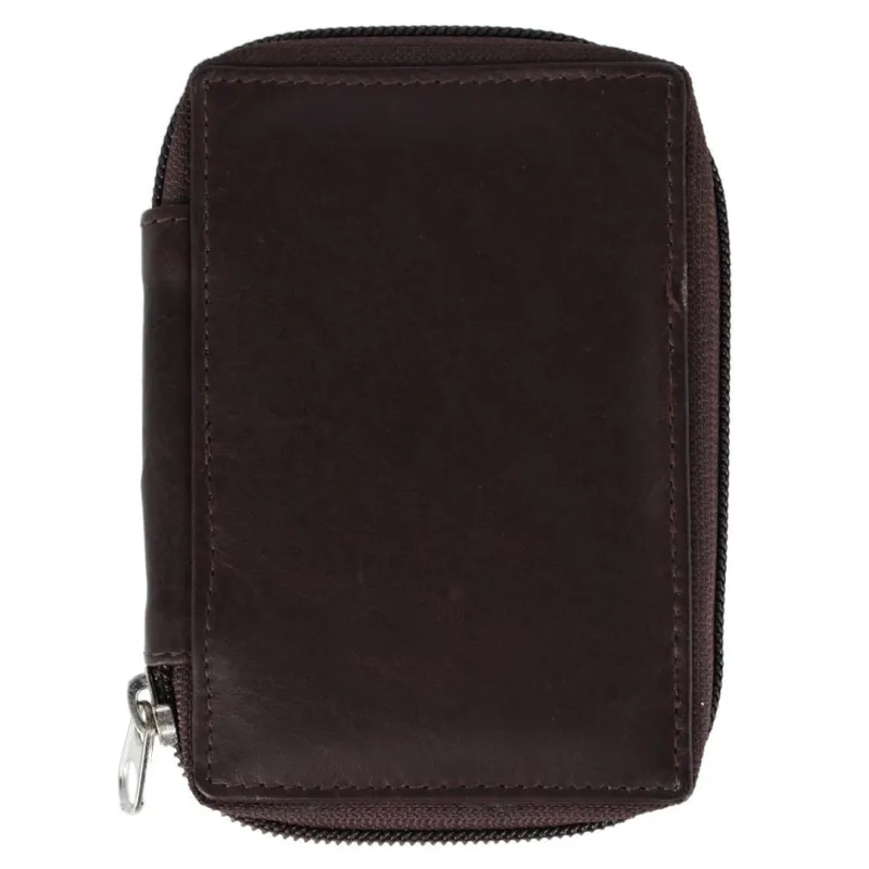 CTM® Leather Zip Around Key Case with Card Slot sold by Belt Outlet