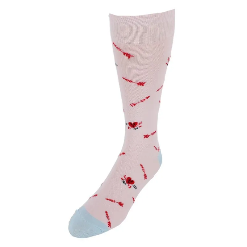 CTM® Men's Running From Cupid's Arrow Cotton Blend Crew Sock (1 Pair) sold by Belt Outlet