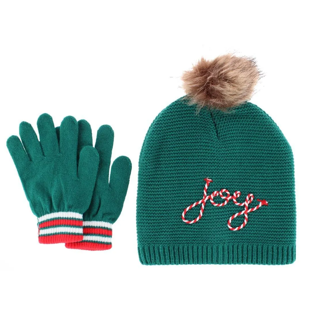 Gold Medal Women's Holiday Matching Winter Beanie and Glove Set sold by Belt Outlet product image thumbnail 3