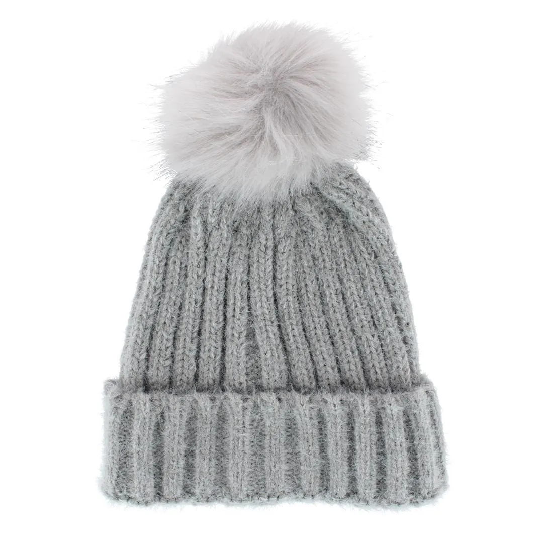 Grand Sierra Women's Ribbed Knit Winter Beanie Hat sold by Belt Outlet product image thumbnail 3