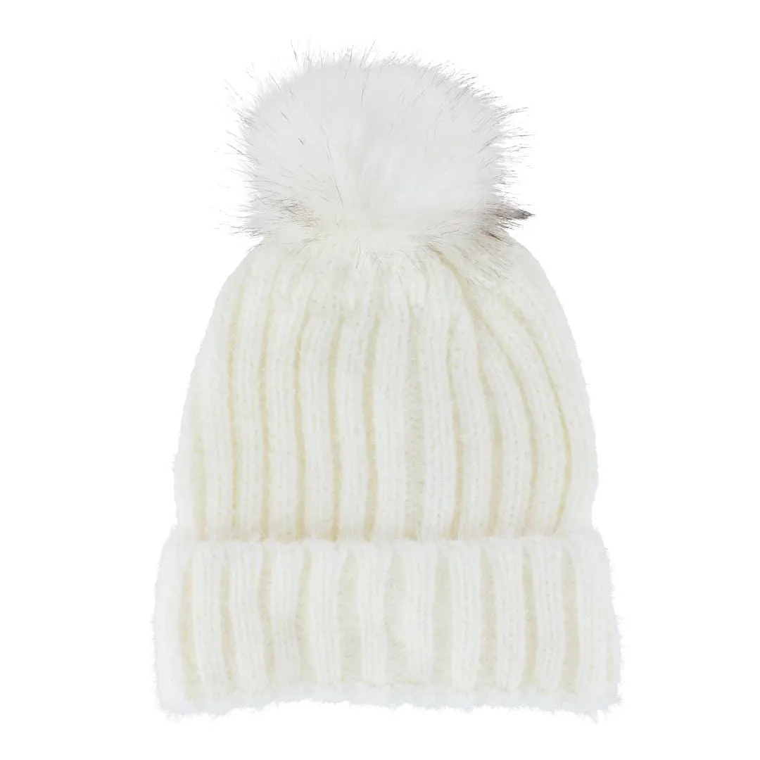 Grand Sierra Women's Ribbed Knit Winter Beanie Hat sold by Belt Outlet product image thumbnail 4
