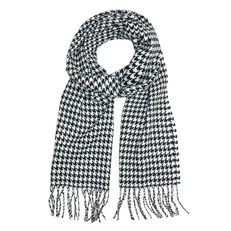 David & Young Softer Than Cashmere Houndstooth Winter Scarf sold by Belt Outlet