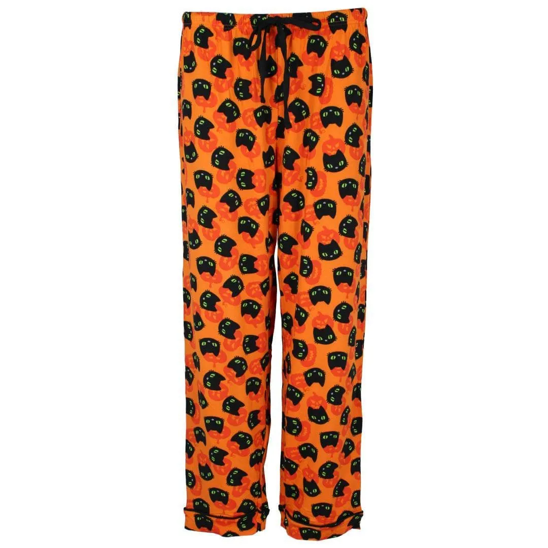 Pillow Talk Women's Lounge Around Black Cat Pajama Set sold by Belt Outlet product image thumbnail 5