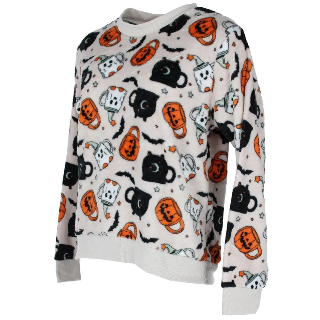 Weekending Women's Plush Halloween Mug Crewneck with Socks Set sold by Belt Outlet product image thumbnail 5