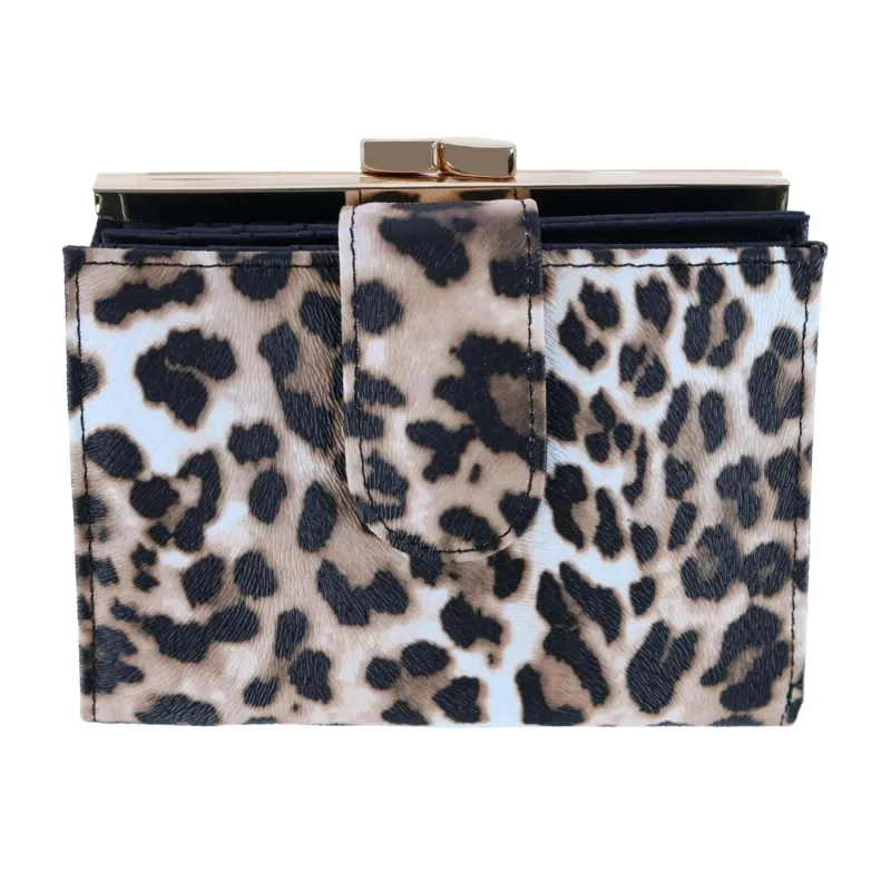 Buxton Women's Leopard Print Vegan Leather Lexington Wallet sold by Belt Outlet