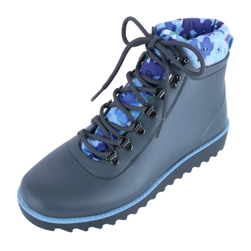 JBU by Jambu Women's Rainey-Hiker Rain Boot with Floral Detail sold by Belt Outlet