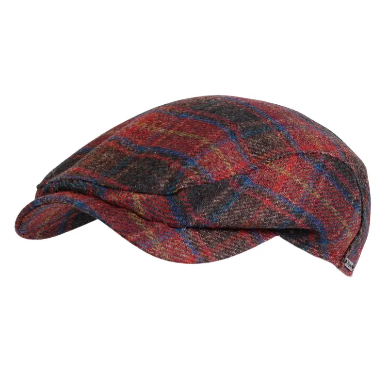 Wigens Men's New Tartan Wool Ivy Contemporary Cap made by Belt Outlet