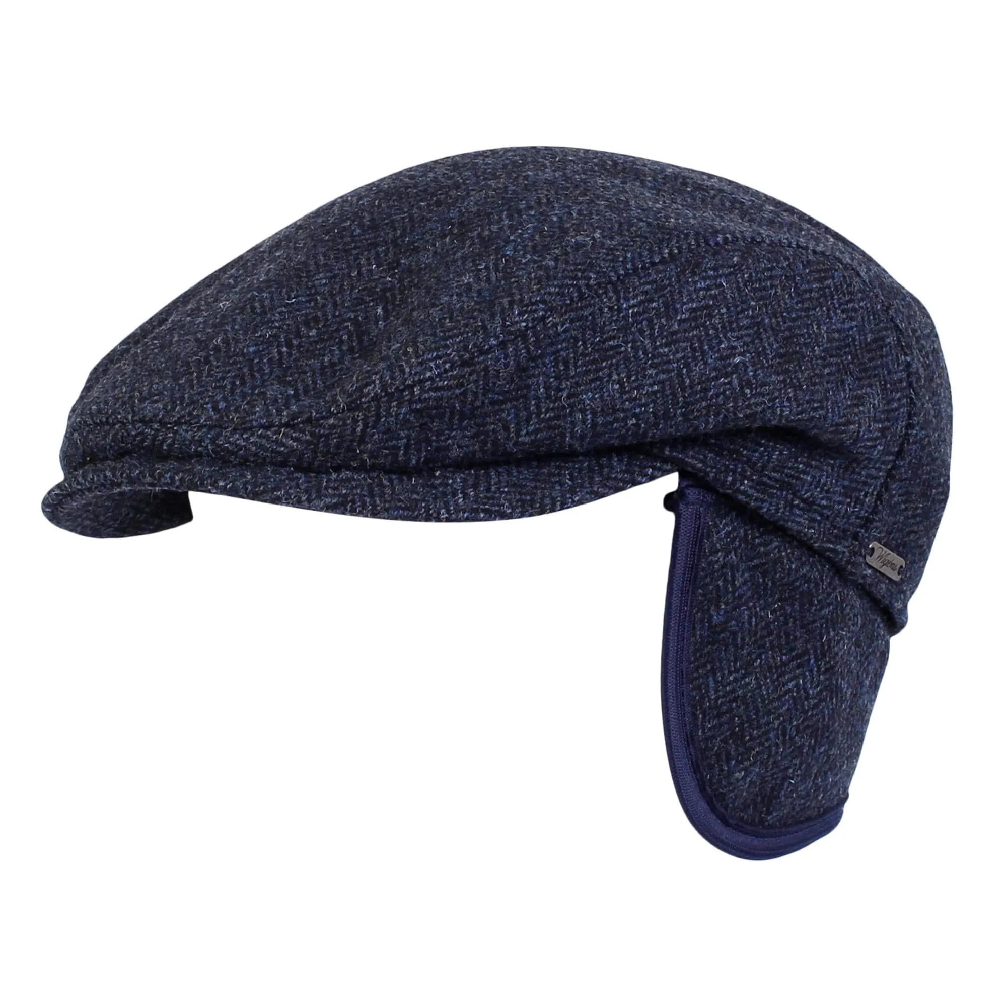 Wigens Men's Herringbone Wool Ivy Slim Cap with Earflaps sold by Belt Outlet product image thumbnail 4