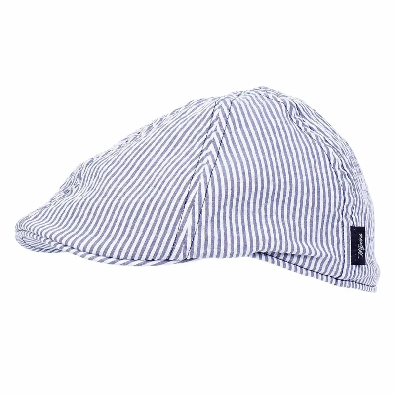 Wigens Men's Patterned Seersucker Pub Cap made by Belt Outlet