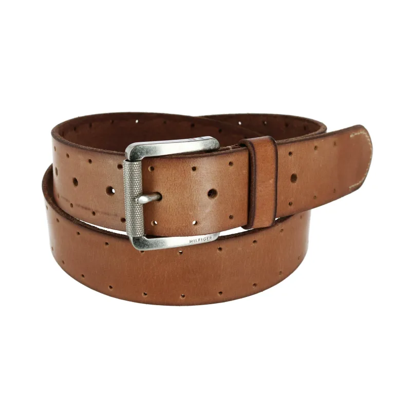 Tommy Hilfiger Men's Leather Bridle Belt with Perforations sold by Belt Outlet