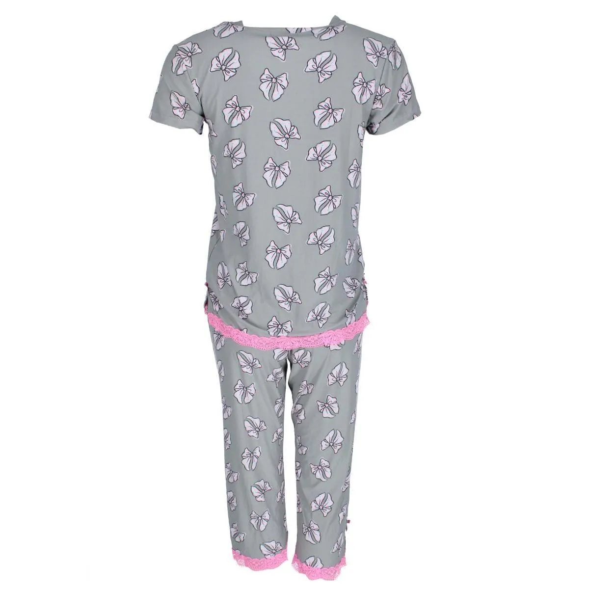 Strawberrykiss Women's Plus Size Bows V-neck Short Sleeve Capri Set sold by Belt Outlet product image thumbnail 5