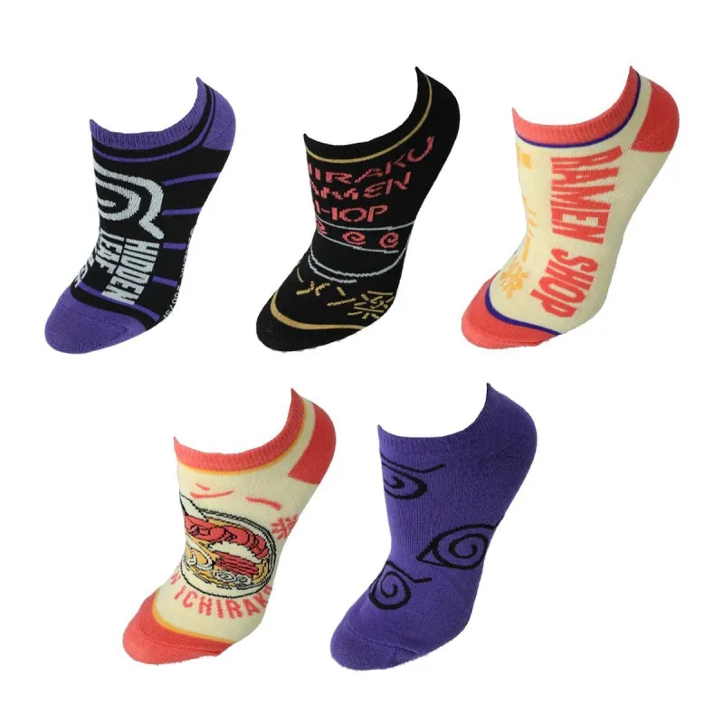 CTM® Women's Naruto 5 Pack Ankle Socks sold by Belt Outlet