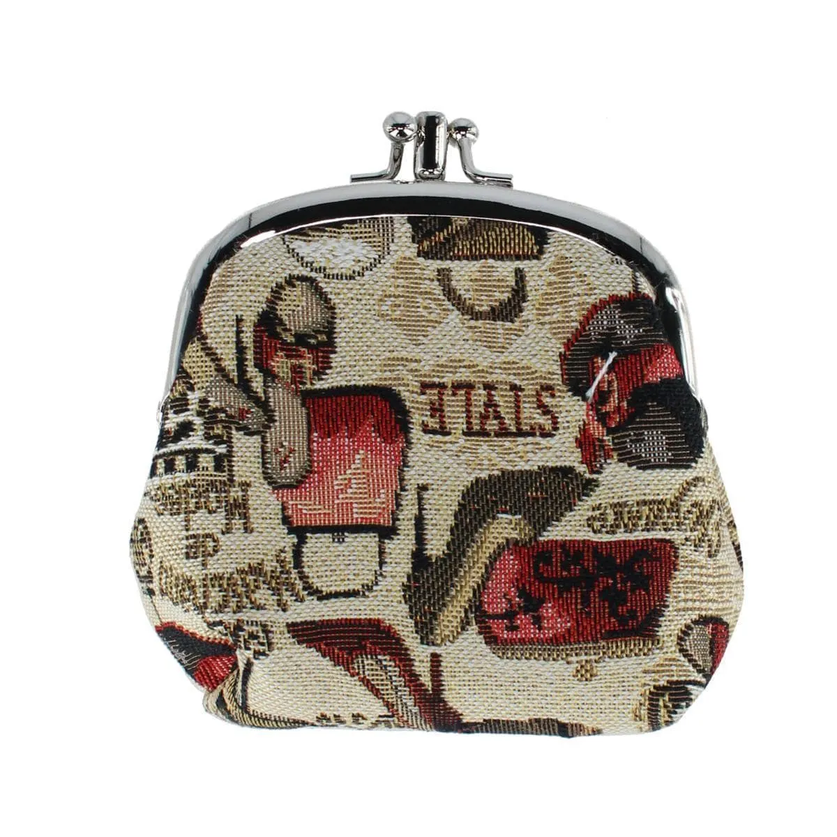 CTM® Women's Boutique Themed Tapestry Coin Purse Wallet sold by Belt Outlet product image thumbnail 4
