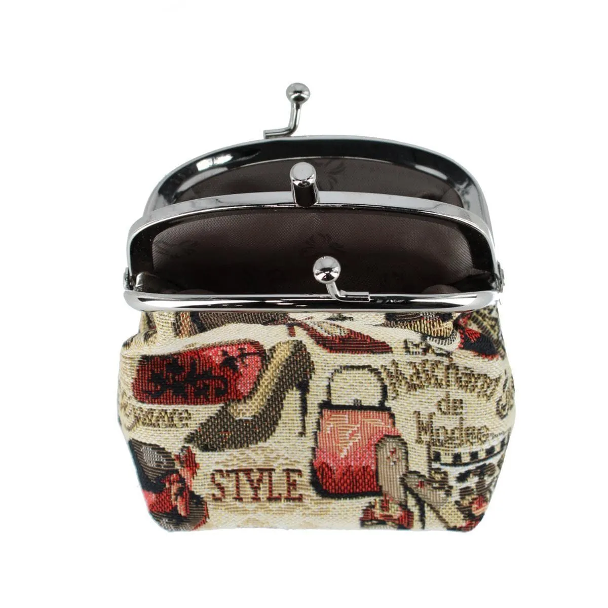 CTM® Women's Boutique Themed Tapestry Coin Purse Wallet sold by Belt Outlet product image thumbnail 2