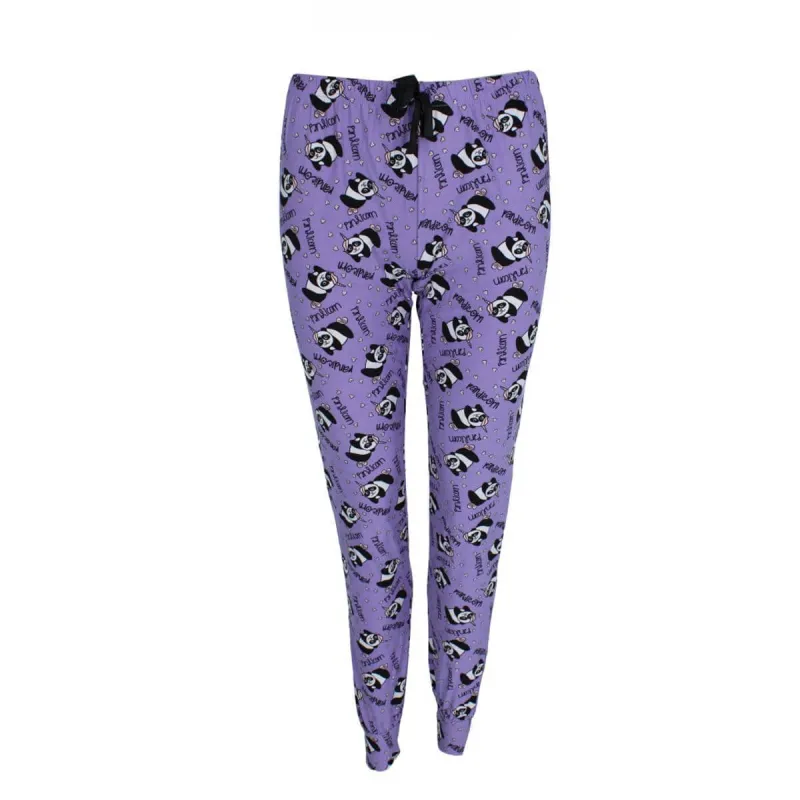 Roll Outta Bed Women's Panda Unicorn Jogger Lounge Pants sold by Belt Outlet