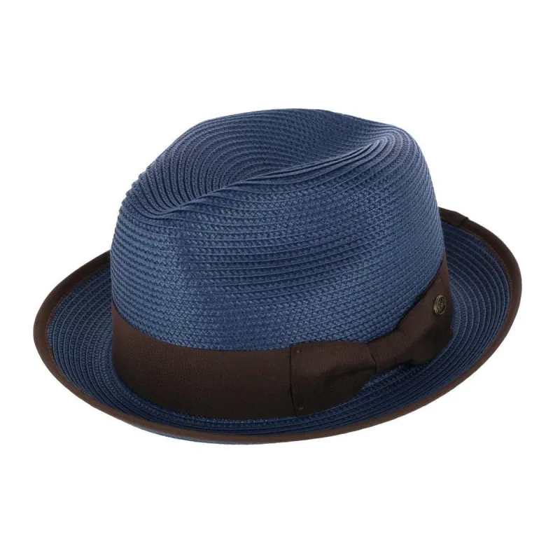 Epoch Hats Company Men's Fedora with Contrast Band and Trim sold by Belt Outlet