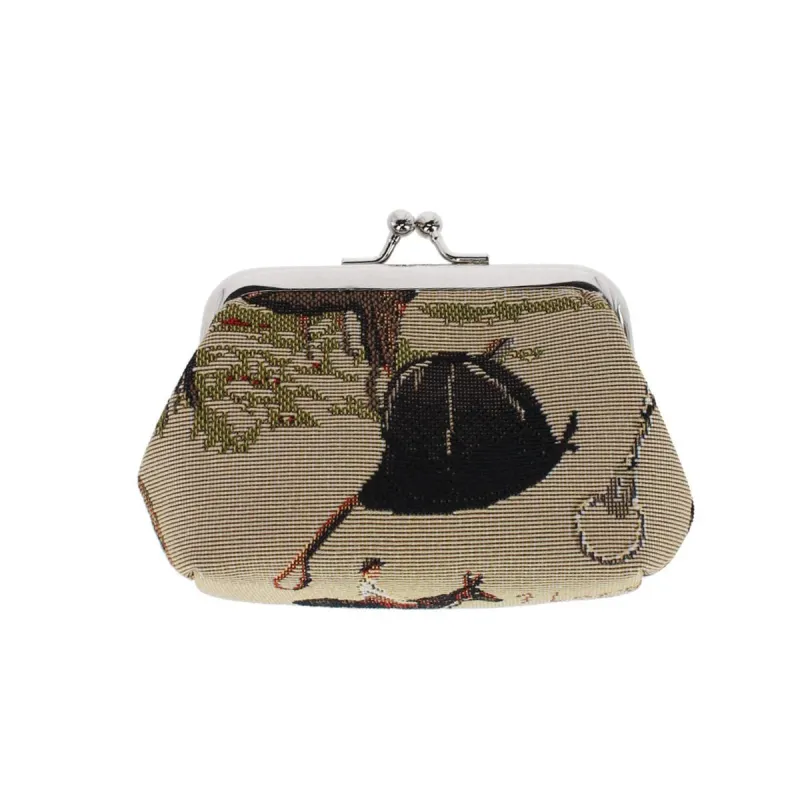 CTM® Women's Horse Themed Tapestry Coin Purse Wallet sold by Belt Outlet
