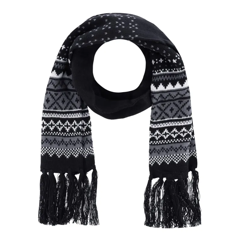 CTM® Men's Heavy Knit Winter Pattern Scarf sold by Belt Outlet