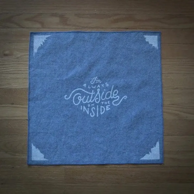 The Bullish Store Men's I'm Always Outside on the Inside Men's Pocket Square or Handkerchief sold by Belt Outlet