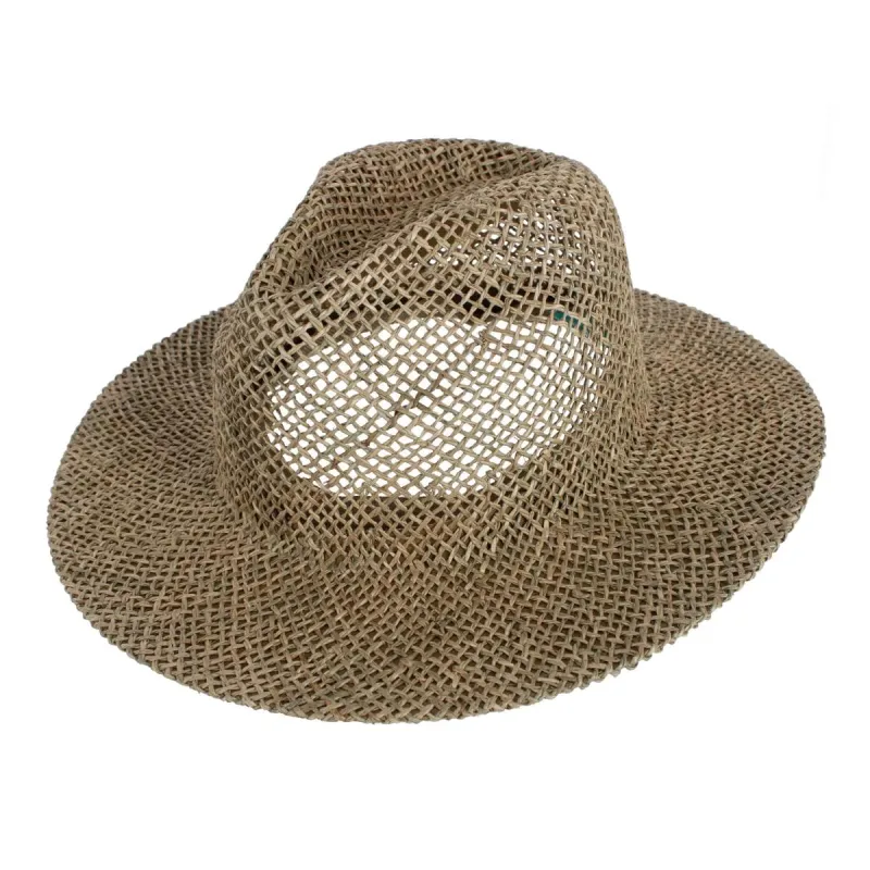 CTM® Unisex Twisted Straw Fedora with Shapeable Brim sold by Belt Outlet