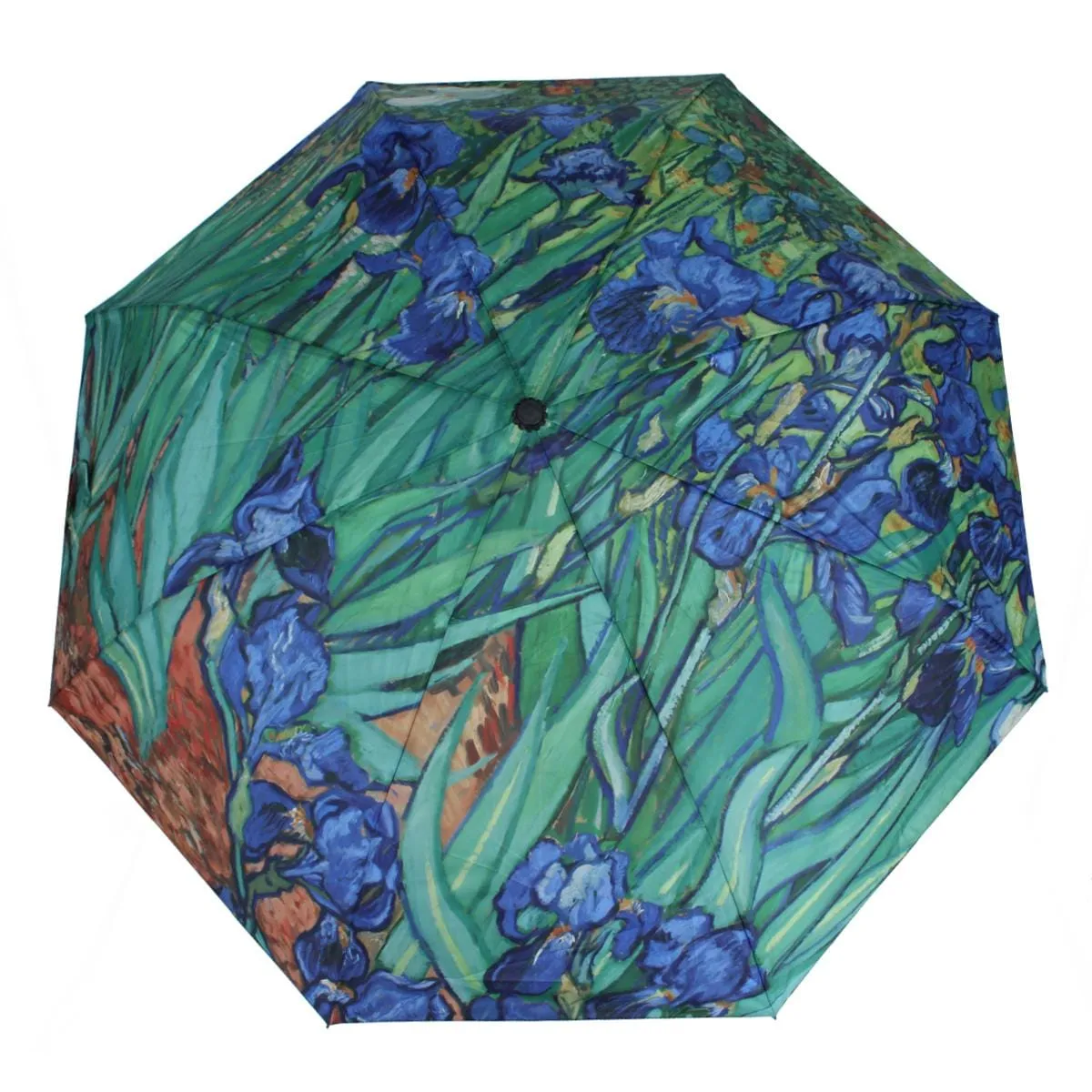 CTM® Women's Van Gogh Irises Auto Open Compact Umbrella sold by Belt Outlet product image thumbnail 5